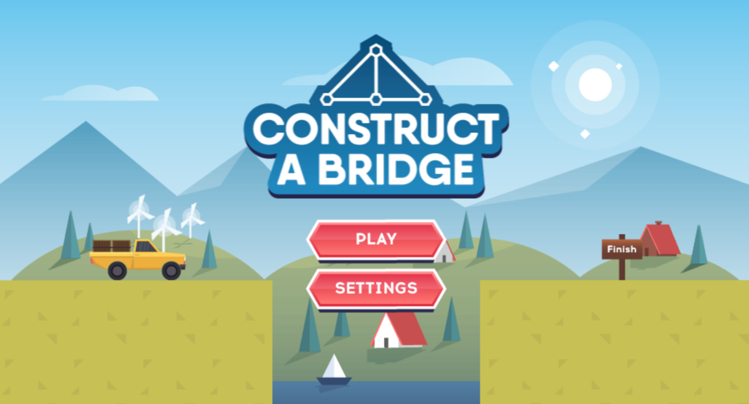 Construct A Bridge Game